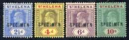 1908-11 2½d To 10s Overprinted SPECIMEN, Large Part O.g (6d A Little Rubbed), Fine. SG.64s/70s, Cat. £300. - Sonstige & Ohne Zuordnung