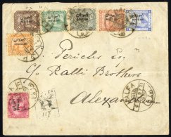 1897 Reg Cover To Alexandria Bearing 1897 Set To 5pi, Cancelled Halfa C.d.s. 6.11.97, Alexandrie B/stamp, Cover Has Hori - Sonstige & Ohne Zuordnung