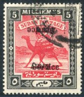 1906-11 5m Scarlet & Black, Variety Ovpt Double - On Inverted, FU, SG.A9, Clear BPA Cert. 1953. (1) Cat. £700 - Sonstige & Ohne Zuordnung