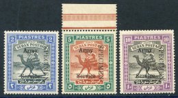 OFFICIALS (ARMY) 1906-11 Quatrefoil Wmk 2p, 5p, 10p Set Of Three M, Ovptd SPECIMEN (5p Marginal), SG.A14s/16s. (3) Cat. - Sonstige & Ohne Zuordnung