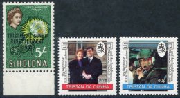 1963 5s Resettlement, 1986 Wedding 10p & 40p All UM With Inverted Wmk, SG.66w, 415w, 416w. (30 Cat. £185 - Sonstige & Ohne Zuordnung