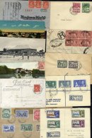 1899-1948 Envelopes (7) Incl. 1899 Registered To Barbados With 1889-93 1d Lake Block Of Eight & The Reverse With 1d - Sonstige & Ohne Zuordnung
