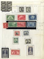 1860-1970 M Collection Leaves Incl. Earlies In Mixed Condition, 1893 Columbians To 15c M, 50c & $1 Unused, 1894 1c M - Sonstige & Ohne Zuordnung