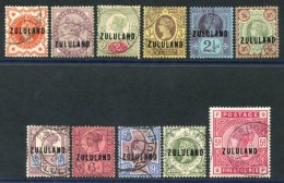 1888-93 Optd Set, VFU With Eshowe Double Ring C.d.s, SG.1/11. Scarce. Cat .£1300 (11) - Sonstige & Ohne Zuordnung
