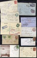 1827-1960 Miscellaneous Selection Of Covers & Cards (60+), Highlights 1911 First UK Aerial Post Coronation Flight Ca - Altri & Non Classificati