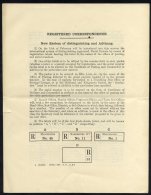 REGISTRATION LABELS Selection Of 24 - All Scottish Types With Some Scarce, Also Three Different Types Of Registered Rece - Altri & Non Classificati