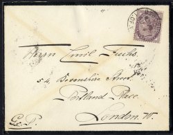 1900 Osborne 1d Lilac Mourning Envelope, Cancelled By The Scarce 'Osborne Isle Of Wight Au.4.00' C.d.s (only Used When Q - Sonstige & Ohne Zuordnung