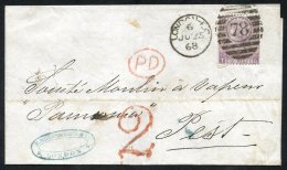 EASTERN EUROPE 1868-1901 Covers To Hungary (3) Incl. 6d & 3d (2) With Different '2' Accountancy Marks Plus 1901 &fra - Other & Unclassified