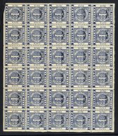 1880 (Circa) Lancashire & Yorkshire Railway Wyre Dock 1d Cartage Stamp In Pane Of 30 Stamps, Fresh UM, Not Recorded - Sonstige & Ohne Zuordnung