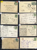 1897-1918 Range Of Postcards With Railway Marks Incl. 1904 Drymen Station C.d.s, 1907 Fife Sorting Tender Up, 1906 Hull - Sonstige & Ohne Zuordnung