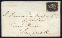 1840 Nov 20th Envelope From Kelso To Dingwall Franked Pl.4 MD Good To Large Margins (placed Sideways On The Cover) Tied - Sonstige & Ohne Zuordnung