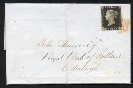 1840 Sep 21st Cover From Birmingham To Edinburgh, Franked Pl.4 NL, Good To Huge Margins, Tied Red MC, Reverse Despatch & - Other & Unclassified