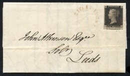 1840 Nov 28th Cover From Ripley To Leeds Franked Pl.5 DD, Good To Large Margins, Portion Of Adjoining Stamp Visible At B - Sonstige & Ohne Zuordnung