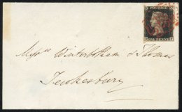 1840 Dec 15th Wrapper From Stourbridge To Tewksbury Franked Pl.5 DF Good To Large Margined Example Tied By Two Fine Red - Sonstige & Ohne Zuordnung