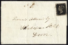 1841 Feb Wrapper From London To Shakespeare Hotel, Dover, Franked Pl.10 FI, Clear To Large Margins, Tied By Fine Black M - Sonstige & Ohne Zuordnung