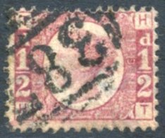 1870 ½d Rose-red Pl.9 FU Example, Clearly Showing The Plate Number, SG.48, Cat. £850 - Other & Unclassified