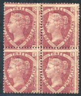 1870 1½d Rose Red Pl.3 DC/ED Block Of Four, Fine M With Full O.g, Centred Low To Left, SG.51. (4) - Sonstige & Ohne Zuordnung