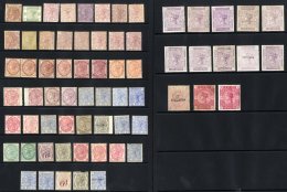 SELECTION Of M Or Unused - 65 Stamps On Two Hagner Pages, All With Faults Such As Thins, Creases, Re-gummed, Stained, Pe - Other & Unclassified