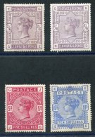 1883 High Values 2/6d (2), 5s & 10s, All M Examples With Faults, Good Space Fillers, From SG.178/183. - Other & Unclassified