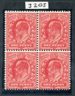 1911 1d Intense Rose-red, UM Block Of Four, Spec.M6(3), Hendon Cert. 1997. (4) Cat. £1500 - Sonstige & Ohne Zuordnung