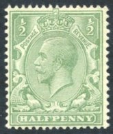 1919 ½d Very Pale Green, Fine M, Spec.N14(4), RPS Cert. 1991. - Other & Unclassified