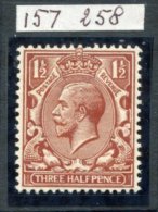 1912 1½d Very Deep Red-brown UM, Spec.N18(4), RPS Cert. 1992. - Other & Unclassified