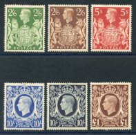 1939 High Value Set M, SG.476/478c. (6) - Other & Unclassified