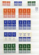 1952-67 Booklet Panes UM All Different Selection Of 137 Panes, Mainly Better Sideways Or Inverted Wmks Mostly With Good - Other & Unclassified