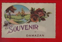 1 Cpa Carte Postale Ancienne - Souvenir De Damazan - Damazan
