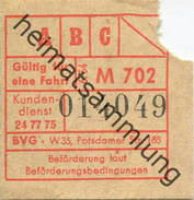 Deutschland - Berlin - BVG Fahrschein 1954 - Europe