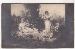 Old Uncirculated Postcard - Hans Zatzka - Dance - Zatzka