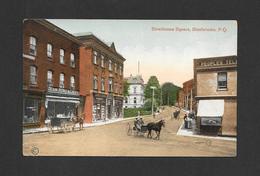 SHERBROOKE - QUÉBEC - STRATHCONA SQUARE - VOITURES AVEC CHEVAUX - ANIMÉE - CARTE TRÈS ANCIENNE - PAR E.P. CHARLTON - Sherbrooke