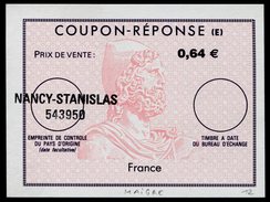 FRANCE (Caractères Maigres)  French Reply Coupon  /  Coupon Réponse Régime Français - Reply Coupons