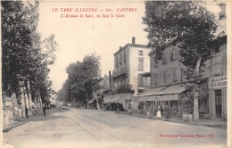 81-CASTRE- L'AVENUE DE SAÎX, EN FACE LA GARE - Castres