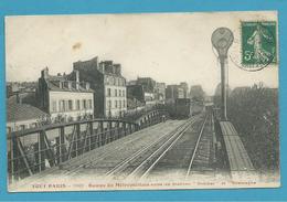 CPA 1077 TOUT PARIS - Rampe Du Métropolitain Entre Les Stations "Combat" Et "Allemagne" - Métro Parisien, Gares