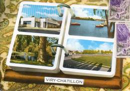 CPSM - VIRY-CHATILLON (91) - Carte Multi-Vues Dans Les Années 70 - Viry-Châtillon