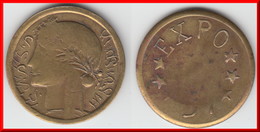 **** ALGERIE - ALGER - JETON - EXPO 37 (MODULE DE LA 1 FRANC MORLON) **** EN ACHAT IMMEDIAT - Monetary /of Necessity