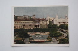 AZERBAIJAN  - Old Postcard - BAKU. Art Museum Square - 1954 - Azerbaiyan