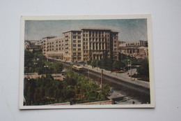 AZERBAIJAN  - Old Postcard - BAKU. Nizami Square. Stalin Style - 1954 Trolley Bus - Azerbeidzjan