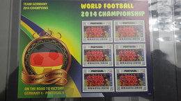 LIBERIA WINNERS WINNER SOCCER WORLD CUP FOOTBALL COUPE MONDE GERMANY MATCH GAME AGAINST PORTUGAL FLAG 2014 MNH ** RARE - 2014 – Brasile