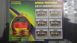 LIBERIA WINNERS WINNER SOCCER WORLD CUP FOOTBALL COUPE MONDE GERMANY MATCH GAME AGAINST GHANA FLAG 2014 MNH ** RARE - 2014 – Brésil