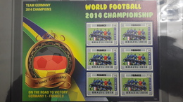 LIBERIA WINNERS WINNER SOCCER WORLD CUP FOOTBALL COUPE MONDE GERMANY MATCH GAME AGAINST FRANCE FLAG 2014 MNH ** RARE - 2014 – Brésil
