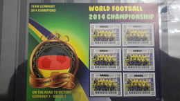 LIBERIA WINNERS WINNER SOCCER WORLD CUP FOOTBALL COUPE MONDE GERMANY MATCH GAME AGAINST BRASIL BRAZIL BRESIL 2014 MNH - 2014 – Brasilien