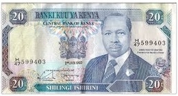 BILLET  KENYA 20 SHILLINGS - 1991 - Kenya
