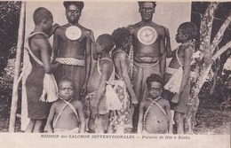 Carte Postale :  Mission Des Salomon Septentrionales -  Parures De Fête à Bouka - Solomon Islands