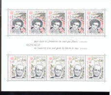 CEPT Block 16 Bedeutende Persönlichkeiten Monaco   ** Postfrisch MNH Neuf - Blocs