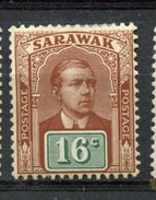 Sarawak 1918 16c Sir Charles Brooke Issue #65  MH - Sarawak (...-1963)