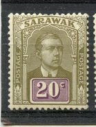 Sarawak 1918 20c Sir Charles Brooke Issue #66  MH - Sarawak (...-1963)