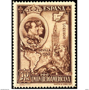 ES580STV-LFT***580STEAE.Spain.Esgane.AVION,Pro Union IBEROAMERICANA.1930 (Ed 580**) - Ungebraucht