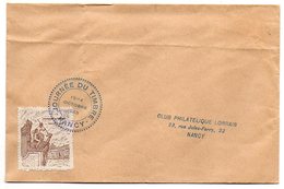 1945-enveloppe Avec Beau Cachet "Journée Du Timbre-NANCY" Sur Vignette Journée Du Timbre NANCY 1945 --pas Courante - Exposiciones Filatelicas
